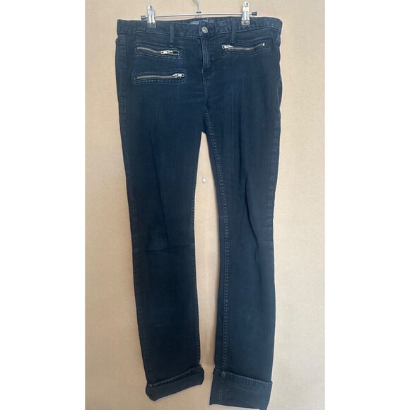 KILL CITY WOMENS JUNKIE FIT BLACK STRETCH DENIM JEANS  ZIP LEGS 28 - Picture 1 of 6